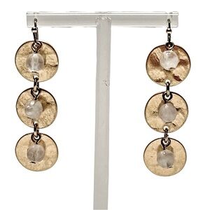 Nordstrom Melrose And Market Gold Tone Disk Drop Earrings